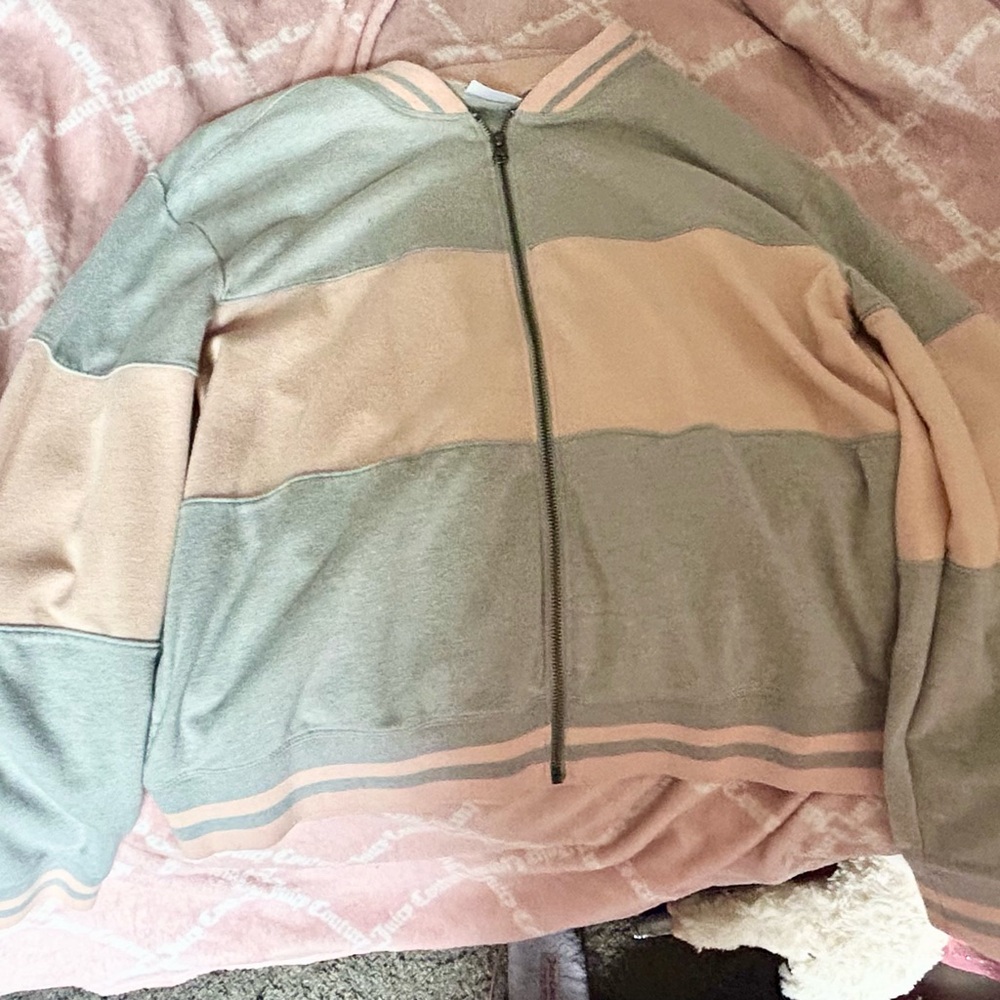 Abound Pink and Gray Track Jacket